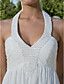  Sheath/ Column Halter Floor-length Chiffon Wedding Dress