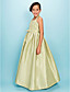  baljurk halster vloer-length taffeta junior bruidsmeisje jurk