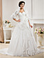  Ball Gown Sweetheart  Chapel Train Taffeta  Wedding Dress With A Wrap