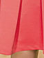  ts vintage contrasterende kleur ruches jurk