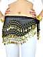  Dancewear Chiffon With 128 Copper Coins Belly Dance Hip Scarf for Ladies More Colors