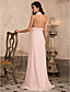  Mantel / Spalte Halfter Sweep / Pinsel Zug Chiffon Abendkleid
