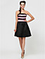  A-line Short/Mini Satin Bridesmaid Dress With Crystal Detailing