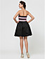  A-line Short/Mini Satin Bridesmaid Dress With Crystal Detailing