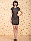  ts do vintage cintilante vestido de bolinhas sem encosto