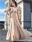  Sheath/Column V-neck Floor-length Chiffon Evening Dress With Beading And Ruching
