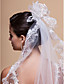  One-tier Chapel Wedding Veils With Scalloped/Lace Applique Edge (More Colors)