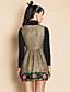  TS Luxurious Sleeveless Embroidery Gold Tweed Dress