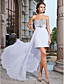  Sheath/Column Sweetheart Asymmetrical Chiffon Cocktail Dress
