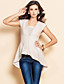  TS Swallow Tail Zipper Sleeveless Tweed Blouse