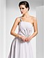  A-line One Shoulder Court Train Chiffon Evening Dress