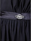  A-line High Neck Knee-length Chiffon Mother of the Bride Dress