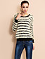  ts Streifen Langarm Pullover Pullover (zwei Farben)