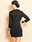  ts diamonded kraag blouse stijl schede jurk