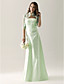  ALASTRINA - Robe pour Mariage et de Demoiselle d'Honneur Organza Satin - Châle Inclus