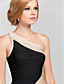  Sheath/Column One Shoulder Short/Mini Rayon Faddish Bandage Dress