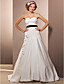  A-line Sweetheart Floor-length Taffeta Wedding Dress
