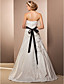  A-line Sweetheart Floor-length Taffeta Wedding Dress