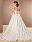  A-line Strapless Chapel Train Kapok Yarn Wedding Dress