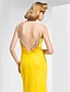  Trumpet/Mermaid Straps Sweep/Brush Train Chiffon Evening Dress