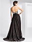  a-line Liebsten Sweep / Pinsel Zug Chiffon und Pailletten Abendkleid