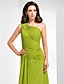  Chiffon Sheath/Column One Shoulder Floor-length Evening Dress inspired by Sigourney Weaver at Golden Globe