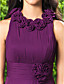  A-line Jewel Knee-length Chiffon Bridesmaid/Wedding Party Dress