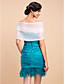  tule met lint bruiloft / feest shawl (meer kleuren)