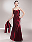  A-line Sweetheart Floor-length Taffeta Mother of the Bride Dress With A Wrap