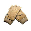 dedo pleno invierno guantes de cuero / tejido muñeca, siena (yff108) (comienzo a partir de 60 unidades) envío gratuito