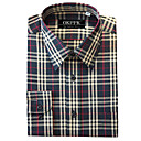 Men's Long Sleeve Plaid Classic Shirt, Woven (CHS050) (Start From 5 Units)-Free Shipping