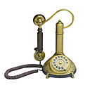 klassieke houten en koperen bellen telefoon, 22 x 20 x 27 (fgdh012) (vanaf 3 stuks) gratis verzending