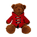clássicos de pelúcia vestido urso marrom / bege, 60cm (xkdx008)