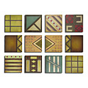 Handmade Oil Painting Geometric Fun - 12PC Canvas Set (SZH409)