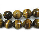 16" 20mm Round Natural Tigereye Stone Loose Strand Gemstone Beads (Start From 5 Units)