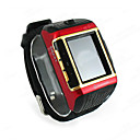 W08 Quad Band Watch Style Cell Phone Black - red - gold SZR091
