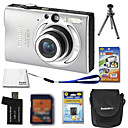 Canon IXUS 80 / Powershot SD1100 IS 8.3MP Digital Camera + 2GB SD Card + Extra Battery + 6 Bonus