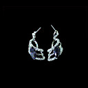 Fancy Amethyst CZ Earring in 925 Sterling Silver (SZY030) (Start From 36 Units) Free Shipping