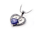 Sterling Silver Cubic Zirconia Necklace - Silver Necklace 6493 (SZY297)