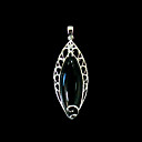 Olive Onyx Cubic Zircon CZ Pendant in Sterling Silver (SZY047) (Start From 36 Units) Free Shipping
