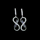 Stylish Amethyst CZ Earring in 925 Sterling Silver (SZY014) (Start From 36 Units) Free Shipping
