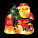 Double Faced Mesh Silhouette Santa Light (SDQ307)