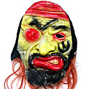 Scary Latex Devil Halloween Mask with Hair For Adult (SZWS029)