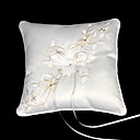 Fairy Tale Dreams Square Satin Wedding Ring Bearer Pillow