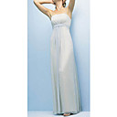 empire bretelles spaghetti-parole longueur chiffon robe de soirée / robe de bal (hsx908)