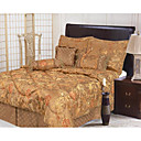 Re 4pcs 100% cotone jacquared e ricamare lenzuola comforter set (sbc130)