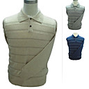 mannen 100% kasjmier lange mouw polo kraag trui. meer kleuren beschikbaar (yrs065)