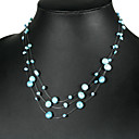 Beautiful LightBlue Pearl Necklace (LSP029)