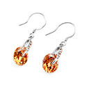 lavande zircon cubique drop earring - boucle d'oreille en argent sterling e22598 champagne (szy1