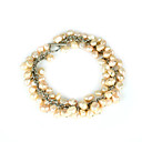 pulseira de pérolas rosa (lsp045)